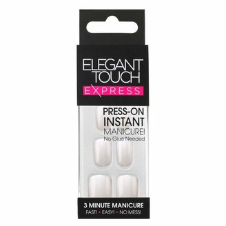 Elegant Touch Express Press-On Nails Polished Pearl White 1 pack