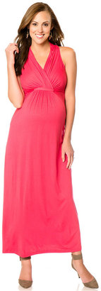 Motherhood Maternity Sleeveless Surplice Maxi Dress