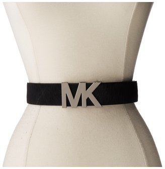 MICHAEL Michael Kors 38mm Solid Haircalf on MK Plaque