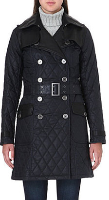 Barbour Quilted waxed-cotton trench coat