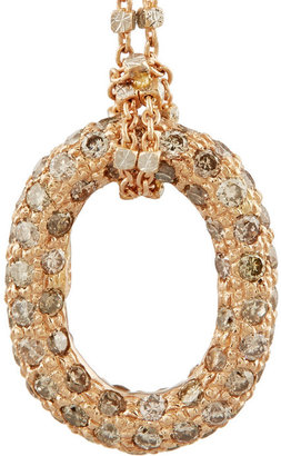 Carolina Bucci 18-karat rose and white gold diamond drop earrings