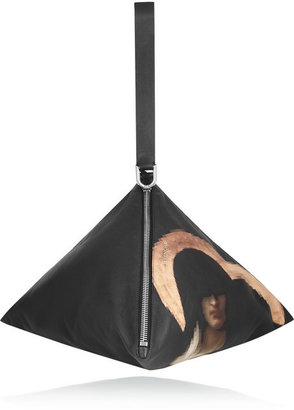 Givenchy Triangle large clutch in printed leather