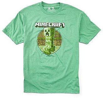 JCPenney Minecraft Creeper Mens Graphic Tee