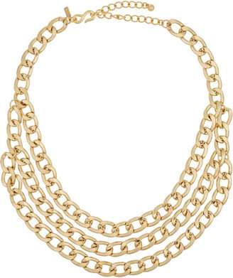 Kenneth Jay Lane Gold-plated multi-strand chain necklace