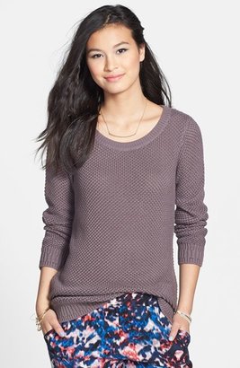 BP Textured Cotton Crewneck Sweater (Juniors)
