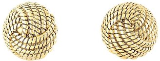 Brooks Brothers Textured Knot Button Earrings