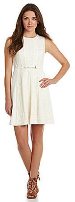 Jessica Simpson Paneled Fit-and-Flare Dress