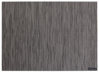 Chilewich Bamboo Rectangle Placemat - Grey Flannel