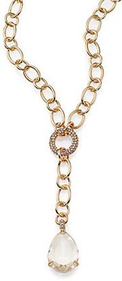 Teardrop Y Chain Necklace