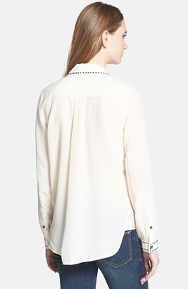 Marc by Marc Jacobs 'Frances' Studded Silk Top