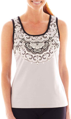 JCPenney Made For Life™ Medallion Print Tank Top