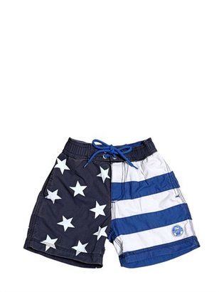 North Sails Us Flag Washed Cotton Swimming Boxers
