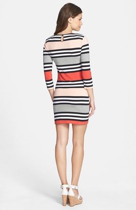 French Connection 'Jag' Multi Stripe Jersey Dress