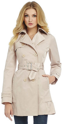 Jessica Simpson Belted Double-Breasted Trench Coat