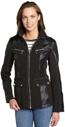DKNY black stretch 'Vicki' scuba jacket
