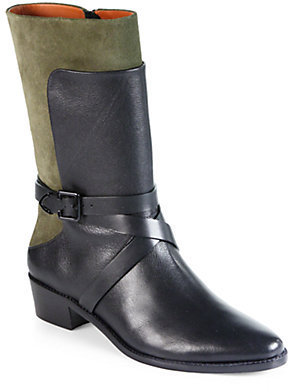 Rebecca Minkoff Sebas Leather & Suede Mid-Calf Boots