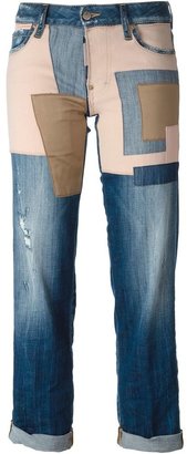DSquared 1090 DSQUARED2 patchwork jeans