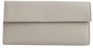Armani 746 Armani grey leather dual snap flap continental wallet