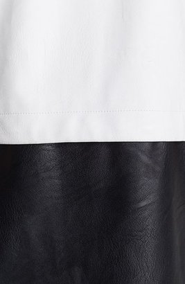 ASTR Colorblock Faux Leather Vest