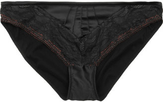 Elle Macpherson Intimates Duo low-rise satin and lace briefs