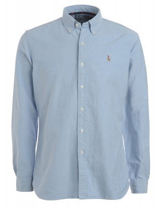 Ralph Lauren Shirt Polo, Blue Slim Fit, Oxford Shirt