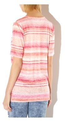 New Look Cameo Rose Pink Stripe Chicago T-Shirt