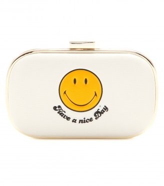 Anya Hindmarch Mytheresa.com Exclusive Smiley Embossed Leather Card Case