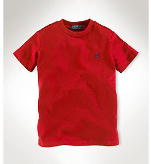 Ralph Lauren Childrenswear Boys' 2T-7 Short Sleeve Classic Cotton Tee