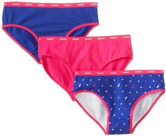 Nautica Big Girls'  3 Pack Solid and Star Print Bikini