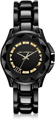 Karl Lagerfeld Paris 7 36 mm Black/Gold IP Stainless Steel Unisex Watch