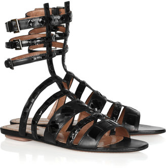 Alaia Leather gladiator sandals