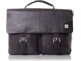 Knomo Jackson brown briefcase