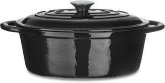 Linea Black 27cm oval casserole