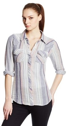 Rails Women's Kendra Striped Cotton Button Down Shirt