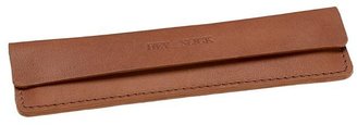 Pottery Barn Cognac Leather Comb and Case