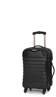 Linea Shell black 4 wheel hard cabin suitcase