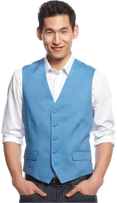 INC International Concepts Jake Linen-Blend Vest