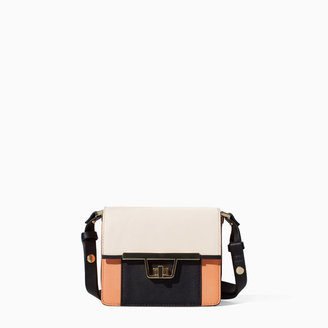 Zara 29489 Mini Messenger Bag With Metal Clasp