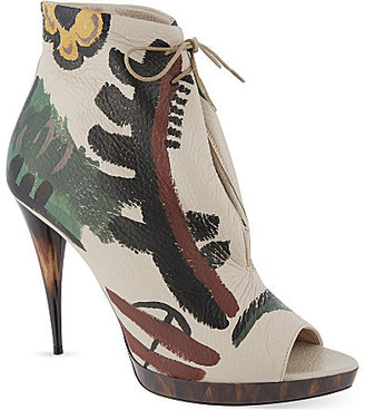 Burberry Jenkin leather heeled shoes
