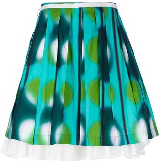 Eggs double layer pleated skirt