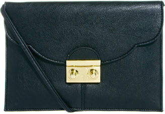 ASOS Clutch Bag With Scallop Flap