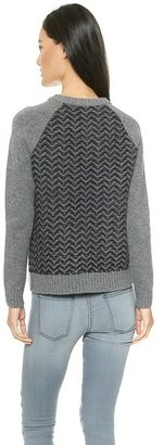 Madewell Reverse Pattern Herringbone Pullover