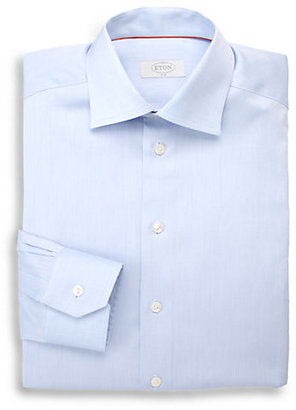 Eton of Sweden Slim-Fit Solid Twill Dress Shirt