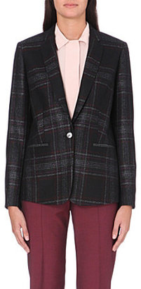 Paul Smith Black Long-sleeve tweed jacket