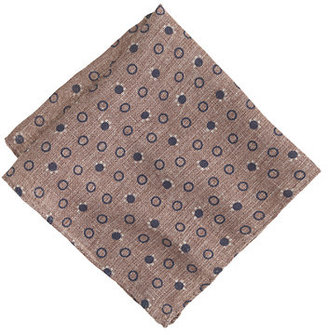 J.Crew Italian linen-cotton pocket square in ringlet print