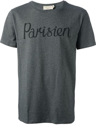 Kitsune Maison Parisien print t-shirt