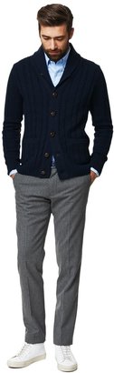 Gant Lambswool Cable Knit Cardigan