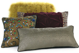 Nanette Lepore CLOSEOUT! Villa Teal Baroque 12" x 18" Decorative Pillow