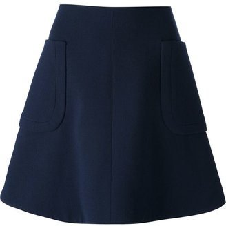 Carven double crepe skirt