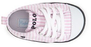 Ralph Lauren Layette 'Bal Harbour Hi' Sneaker (Baby)